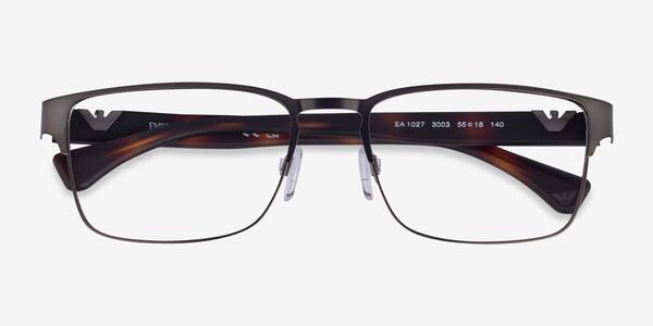 Matte Gunmetal Emporio Armani EA1027 -  Metal Eyeglasses