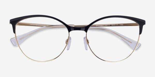 Shiny Black Pale Gold Emporio Armani EA1087 -  Metal Eyeglasses