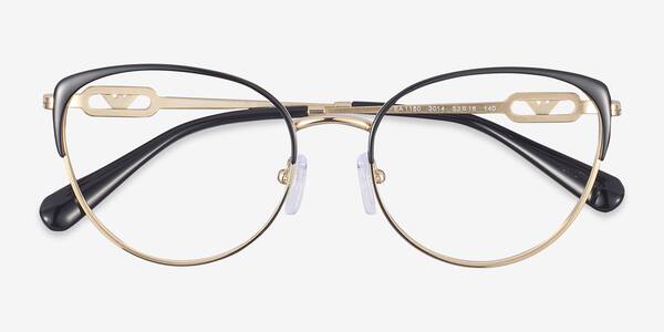 Shiny Pale Gold Black Emporio Armani EA1150 -  Metal Eyeglasses