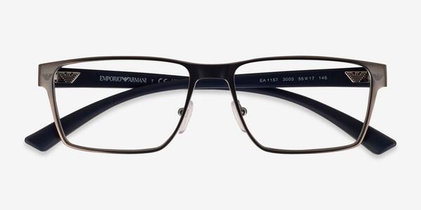 Matte Gunmetal Emporio Armani EA1157 -  Metal Eyeglasses