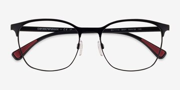 Matte Black Emporio Armani EA1114 -  Metal Eyeglasses