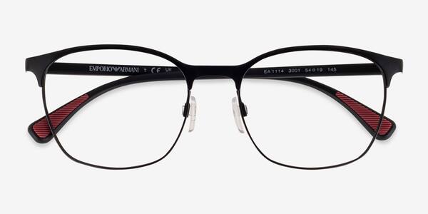 Matte Black Emporio Armani EA1114 -  Metal Eyeglasses