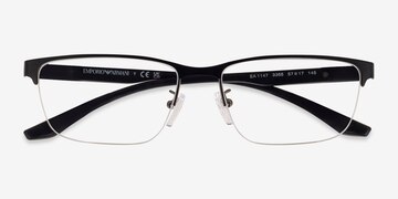 Matte Gunmetal Black Emporio Armani EA1147 -  Metal Eyeglasses