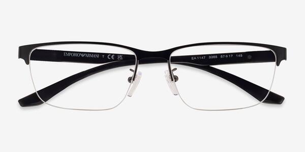 Matte Gunmetal Black Emporio Armani EA1147 -  Metal Eyeglasses