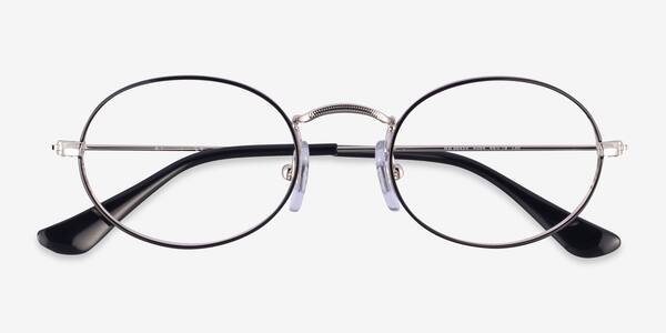 Black On Silver Ray-Ban RB9645V -  Metal Eyeglasses
