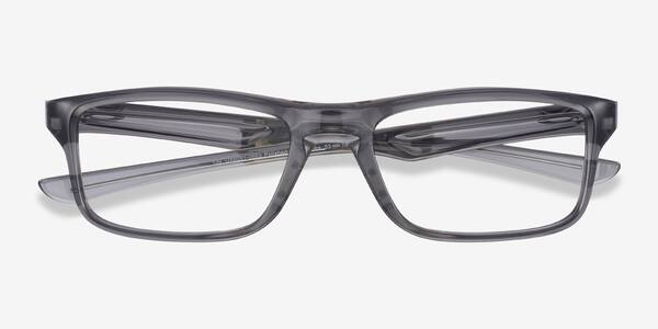 Polished Gray Smoke Oakley Plank 2.0 -  Plastic Eyeglasses
