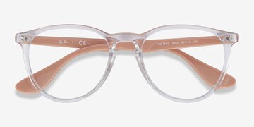 Clear & Pink Beige Ray-Ban RB7046 -  Lightweight Plastic Eyeglasses
