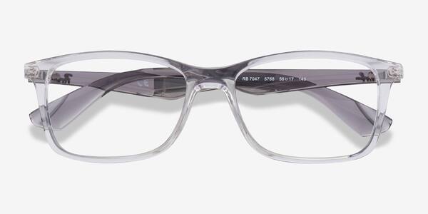 Clear & Gray Ray-Ban RB7047 -  Plastic Eyeglasses