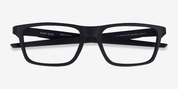Satin Black Oakley Port Bow -  Plastique Lunettes de vue