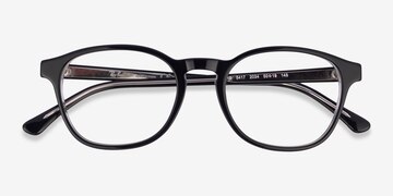 Transparent Black Ray-Ban RB5417 -  Acetate Eyeglasses