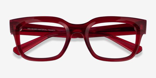 Transparent Red Ray-Ban RB7217 Chad -  Eco-friendly Eyeglasses