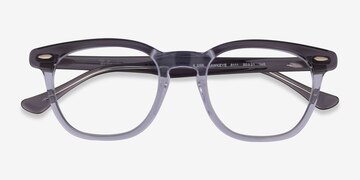 Gray Clear Ray-Ban RB5398 Hawkeye -  Acetate Eyeglasses