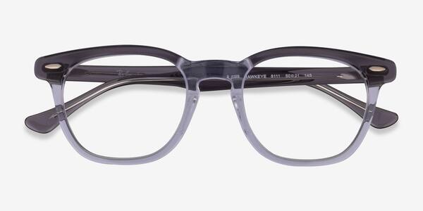 Gray Clear Ray-Ban RB5398 Hawkeye -  Acetate Eyeglasses