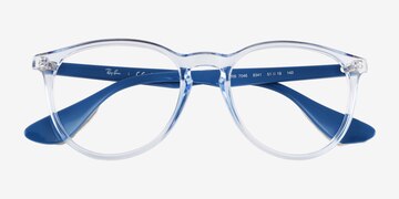 Transparent Light Blue Ray-Ban RB7046 -  Plastic Eyeglasses