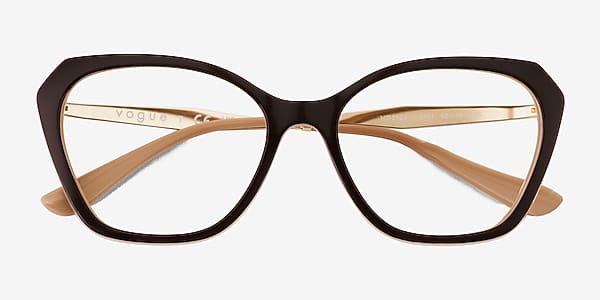 Brown Vogue Eyewear VO5522 - Plastic Eyeglasses Brown Vogue Eyewear VO5522 - Plastic Eyeglasses