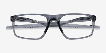 Clear Gray Oakley Bat Flip -  Plastic Eyeglasses