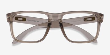 Clear Brown Oakley Holbrook Rx -  Plastic Eyeglasses