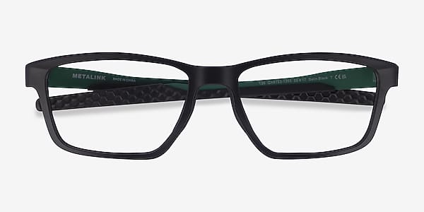 Matte Black Oakley Metalink - Plastic Eyeglasses Matte Black Oakley Metalink - Plastic Eyeglasses