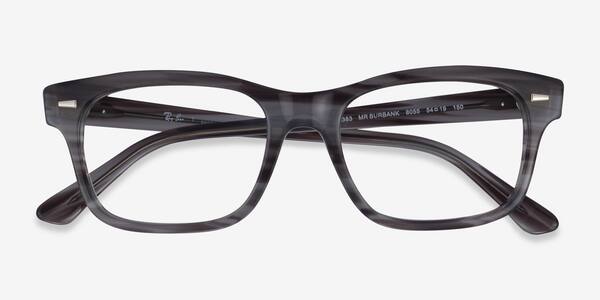 Striped Gray Ray-Ban RB5383 -  Acetate Eyeglasses