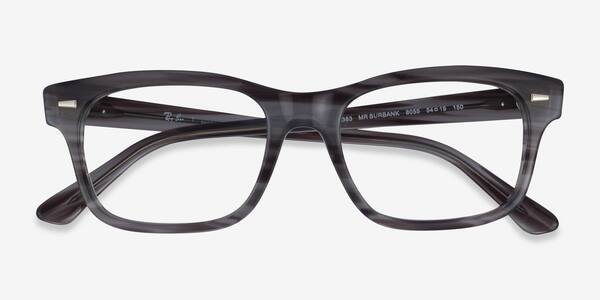 Striped Gray Ray-Ban RB5383 -  Acétate Lunettes de vue