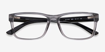 Shiny Transparent Gray Armani Exchange AX3016 -  Plastic Eyeglasses