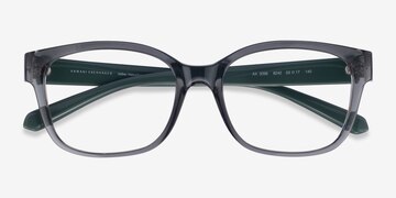 Shiny Transparent Gray Armani Exchange AX3098 -  Plastic Eyeglasses
