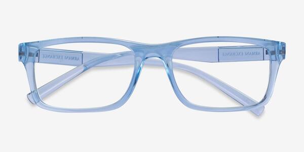 Shiny Transparent Blue Armani Exchange AX3115 -  Eco-friendly Lunettes de vue