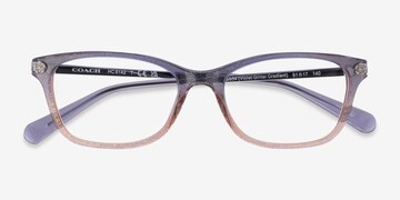 Purple Glitter Gradient Coach HC6142 -  Acetate Eyeglasses