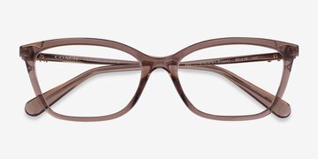 Transparent Brown Coach HC6146U -  Plastic Eyeglasses