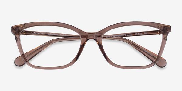 Transparent Brown Coach HC6146U -  Plastic Eyeglasses