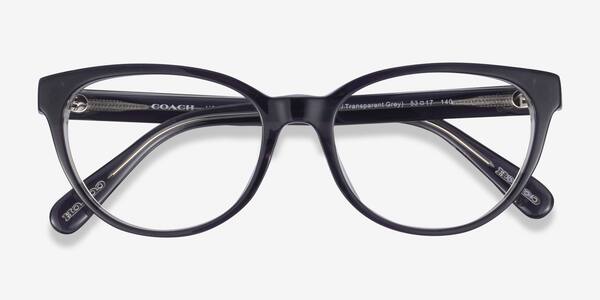 Transparent Gray Coach HC6210U -  Acetate Eyeglasses