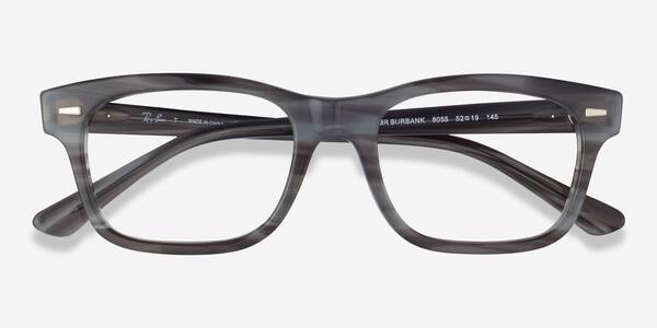 Striped Ray-Ban RB5383 -  Acetate Eyeglasses