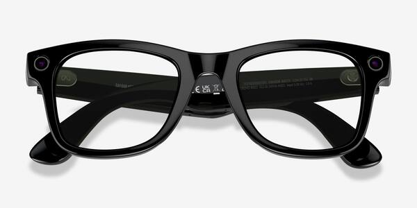 Shiny Black Ray-Ban Meta Wayfarer (Gen 1) -  Plastic Ai-glasses