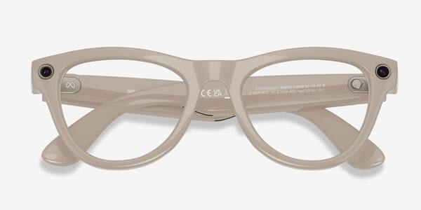 Shiny Chalky Gray Ray-Ban Meta (Gen 1) Skyler -  Plastic Ai-glasses
