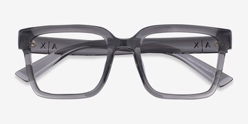 Shiny Transparent Gray Armani Exchange AX3133U -  Alternative Materials Eyeglasses