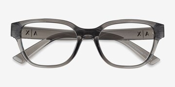 Shiny Transparent Gray Armani Exchange AX3134U -  Alternative Materials Eyeglasses
