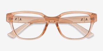 Shiny Transparent Peach Armani Exchange AX3134U -  Eco Friendly Eyeglasses