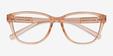 Shiny Transparent Peach Armani Exchange AX3111U -  Eco Friendly Eyeglasses