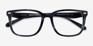 Striated Blue Coach HC6276U -  Acetate Eyeglasses