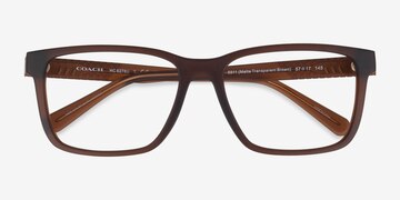 Matte Transparent Brown Coach HC6278U -  Eco Friendly Eyeglasses