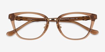 Transparent Brown Coach HC6272F -  Acetate, Metal Lunettes de vue
