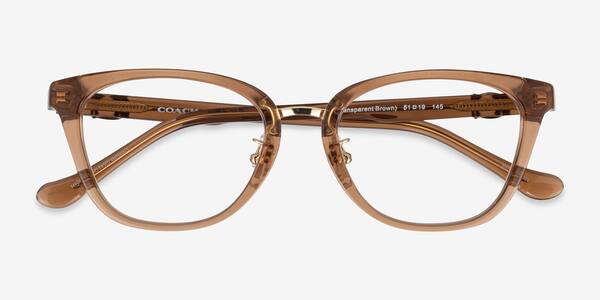 Transparent Brown Coach HC6272F -  Acetate-metal Lunettes de vue