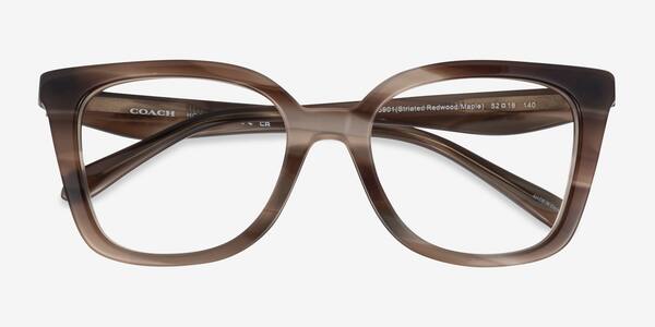 Striated Redwood Maple Coach HC6274U -  Acétate Lunettes de vue