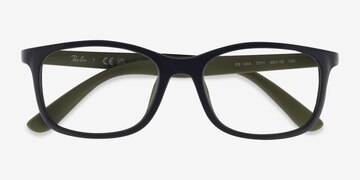 Gray With Rubber Green Ray-Ban RB1644 -  Eco Friendly Eyeglasses
