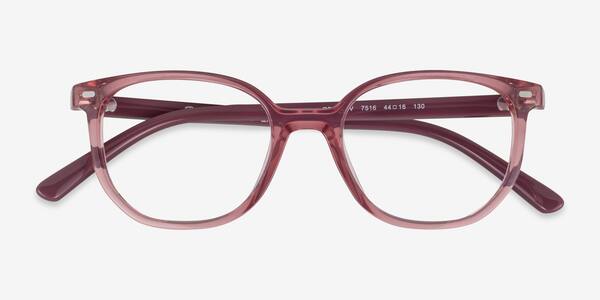 Transparent Pink Ray-Ban Junior Ellot -  Plastic Eyeglasses