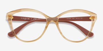 Top Texture Brown Vogue Eyewear VO5489 -  Plastic Eyeglasses