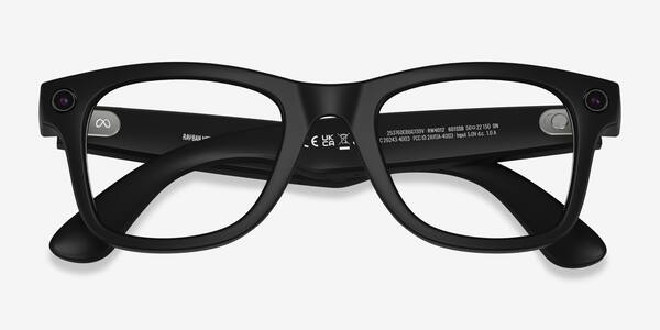 Matte Black Ray-Ban Meta Wayfarer (Gen 2) -  Plastic Ai-glasses