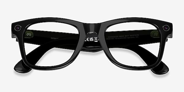 Shiny Black Ray-Ban Meta Wayfarer (Gen 2) - Plastic Ai-glasses Shiny Black Ray-Ban Meta Wayfarer (Gen 2) - Plastic Ai-glasses