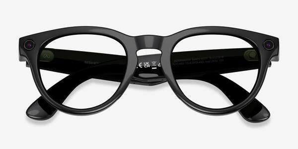 Shiny Black Ray-Ban Meta Headliner (Gen 2) -  Plastic Ai-glasses
