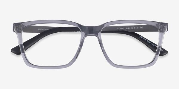 Shiny Transparent Gray Armani Exchange AX3103 -  Plastique Lunettes de vue